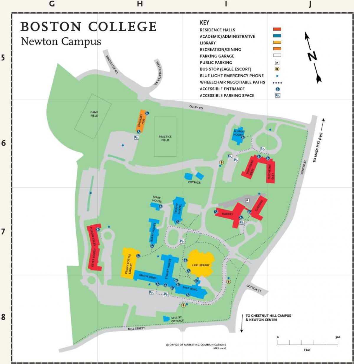 la carte de Boston college