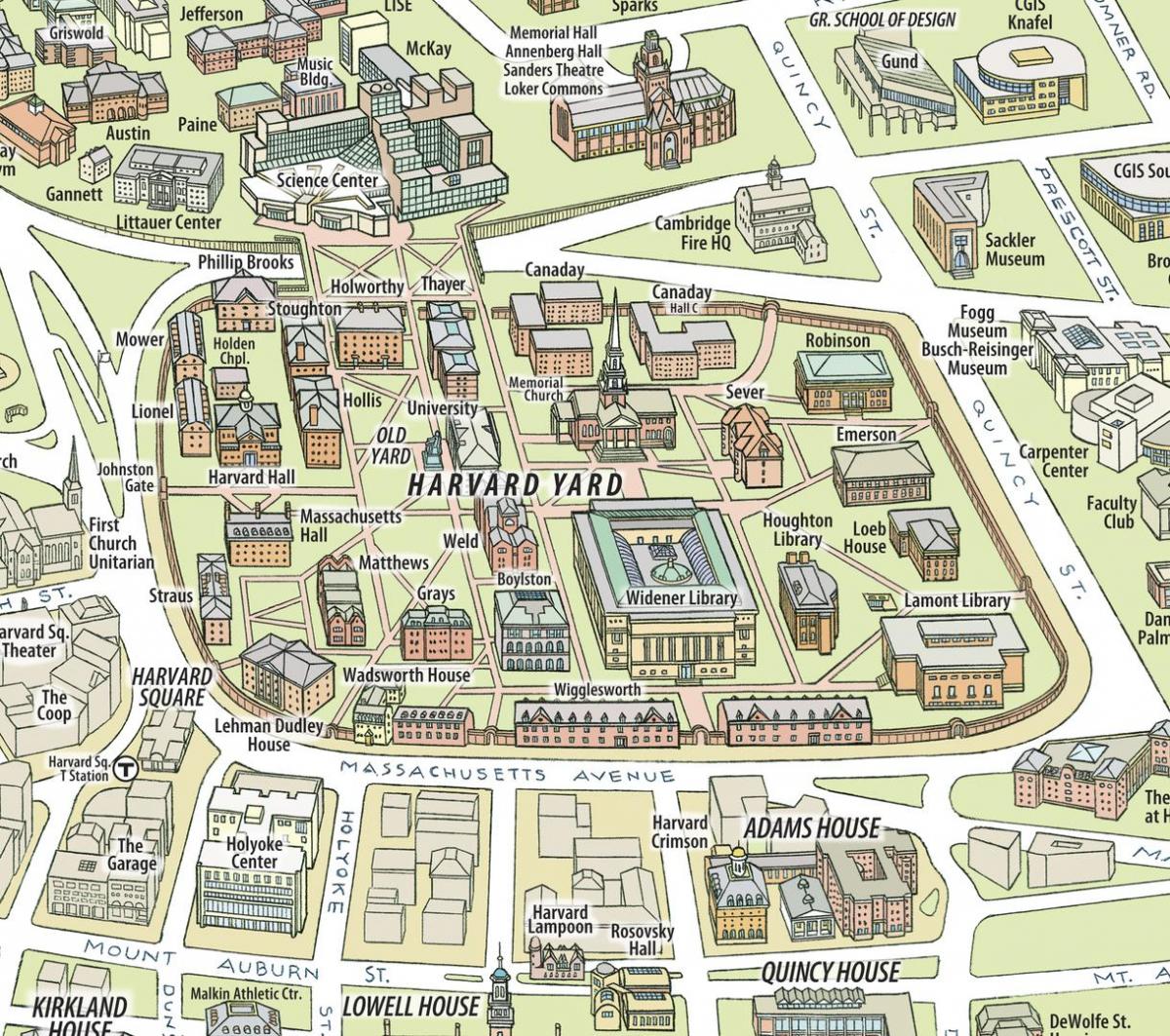 carte de l'université de Harvard