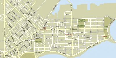 Carte de rue de Boston