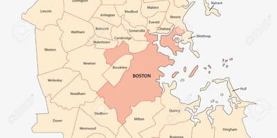 Le métro de Boston carte