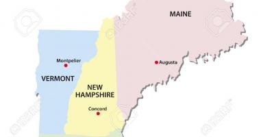 Carte de la Nouvelle-Angleterre